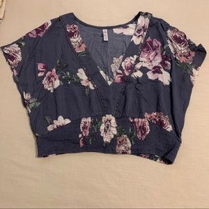 Floral crop top